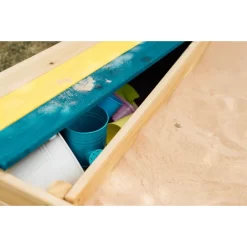 Plum® Zandbak Met Opberggedeelte -Kinderen Buitenspeelgoed plum zandbak met opberggedeelte a243577 4