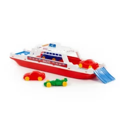 POLESIE® Veerboot Met 4 Autos -Kinderen Buitenspeelgoed polesie veerboot met 4 autos a270264 2