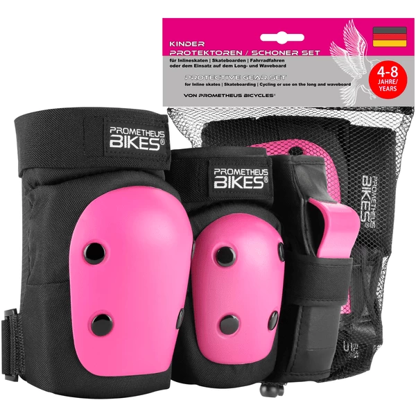 PROMETHEUS BICYCLES ® Beschermers Pads Set 6 In 1 Roze 1 PROMETHEUS BICYCLES ® Beschermers Pads Set 6 In 1 Roze