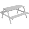 Roba Kinder Picknicktafel For 4 Outdoor Deluxe Grijs