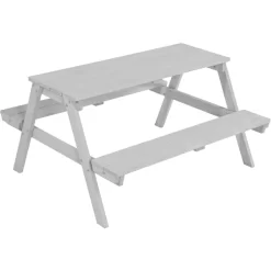 Roba Kinder Picknicktafel For 4 Outdoor Deluxe Grijs