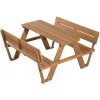 Roba Kinder Picknicktafel For 4 Outdoor Deluxe Teak Met Rugleuning