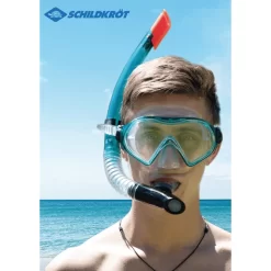Schildkröt SCHILDKRÖT ® Snorkelset Cayman Turquoise - 3 Stuks, Maat S/M -Kinderen Buitenspeelgoed schildkroet snorkelset cayman turquoise 3 stuks maat s m a398111 4