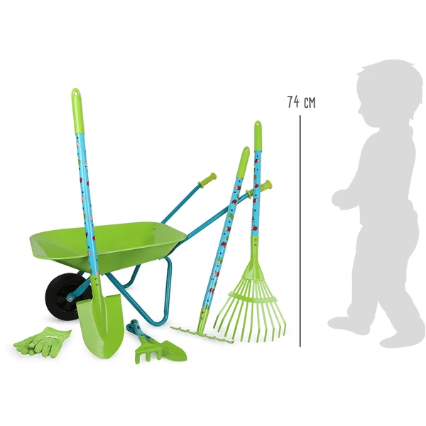 Small Foot ® Grote Tuinset Met Kruiwagen 2 Small Foot ® Grote Tuinset Met Kruiwagen - Afbeelding 2