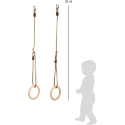 Small Foot ® Gymnastiekringen Hout 9 Small Foot ® Gymnastiekringen Hout -Kinderen Buitenspeelgoed small foot gymnastiekringen hout a298727 4