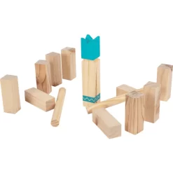 Small Foot ® Vikingspel Kubb Compact " Active -Kinderen Buitenspeelgoed small foot vikingspel kubb compact active a409952 2