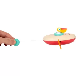 Small Foot ® Waterspeelgoed Opwindbare Kano Pelikaan -Kinderen Buitenspeelgoed small foot waterspeelgoed opwindbare kano pelikaan a304601 4