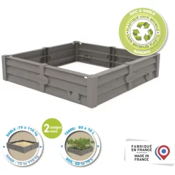 Smoby 2-in-1 Square Garden Zandbak En Plantenbed -Kinderen Buitenspeelgoed smoby 2 in 1 square garden zandbak en plantenbed a383804 3