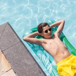 SWIM ESSENTIALS Swim Essential S Luxe Waterbed Green Tropical Leaves -Kinderen Buitenspeelgoed swim essential s luxe waterbed green tropical leaves a359723 2