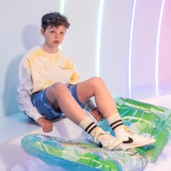 SWIM ESSENTIALS Swim Essential S Luxe Waterbed Green Tropical Leaves -Kinderen Buitenspeelgoed swim essential s luxe waterbed green tropical leaves a359723 3