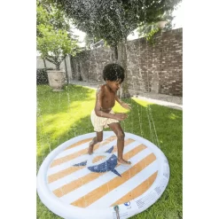 SWIM ESSENTIALS Swim Essential S Sprinkler Mat Haai -Kinderen Buitenspeelgoed swim essential s sprinkler mat haai a384603 3