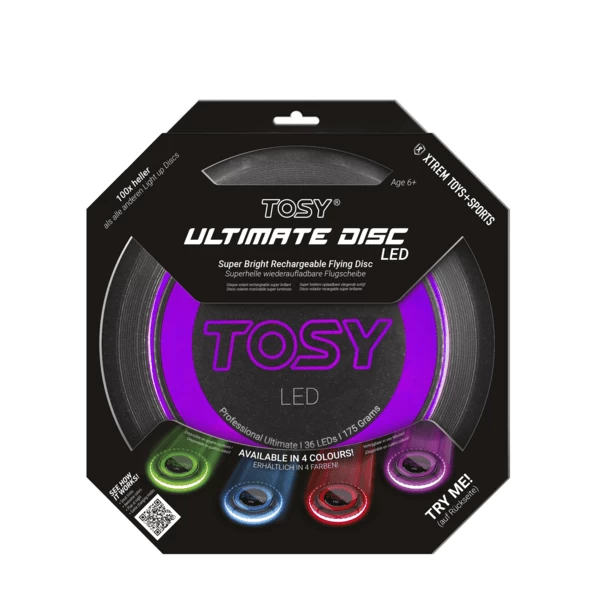 XTREM Speelgoed En Sport - TOSY Ultimate Disc LED, Paars 1 XTREM Speelgoed En Sport - TOSY Ultimate Disc LED, Paars